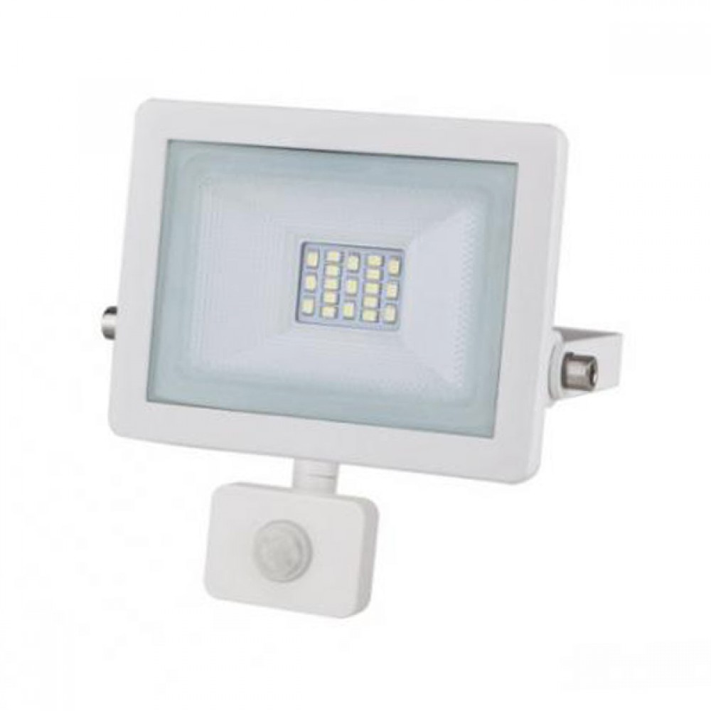 Προβολέας 20W LED COM με φωτοκύτταρο White